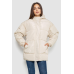 Куртка жіноча демісезонна з поясом, колір світло-бежевий, 207R005 XXL, XXL, XXL