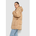 Куртка жіноча демісезонна з поясом, колір бежевий, 207R005 XXL