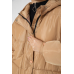 Куртка жіноча демісезонна з поясом, колір бежевий, 207R005 XXL