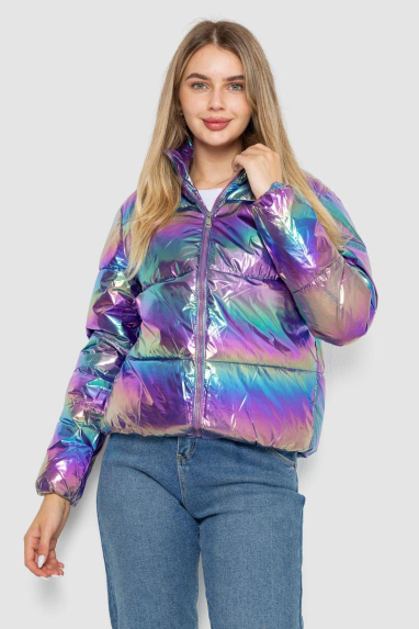 Куртка жіноча демісезонна плащівка, колір різноколір, 243R2022-6 XL, 50, XL