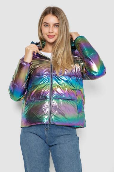 Куртка жіноча демісезонна плащівка, колір бузковий, 243R2022-4 XL, 50, XL