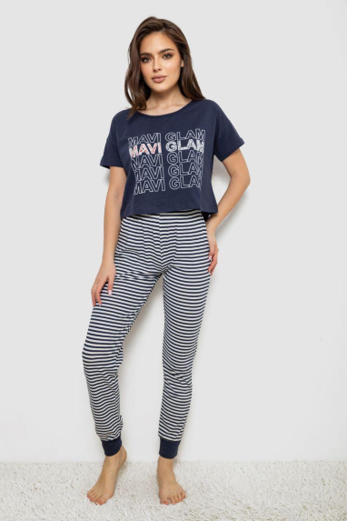 Піжама жіноча, колір синій, 243R1484-019 Ager, XL, 50, XL
