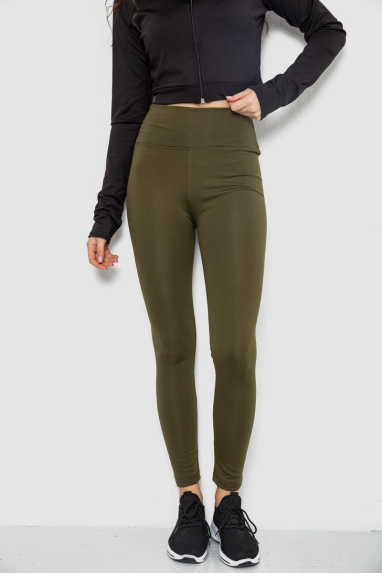 Лосини утеплені, колір хакі, 243R051-4 XL, 50, XL